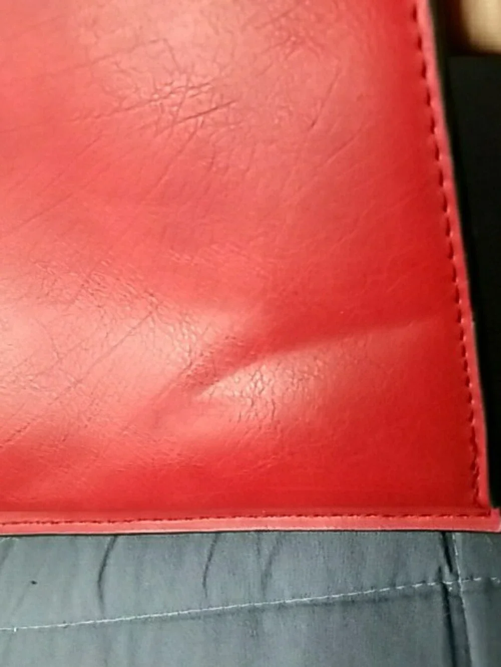 Macy's Red Studded Wristlet Clutch